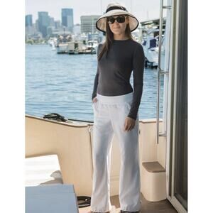 Solumbra by Sun Precautions summer women’s pants white S 100+ SPF Ad.Waistband